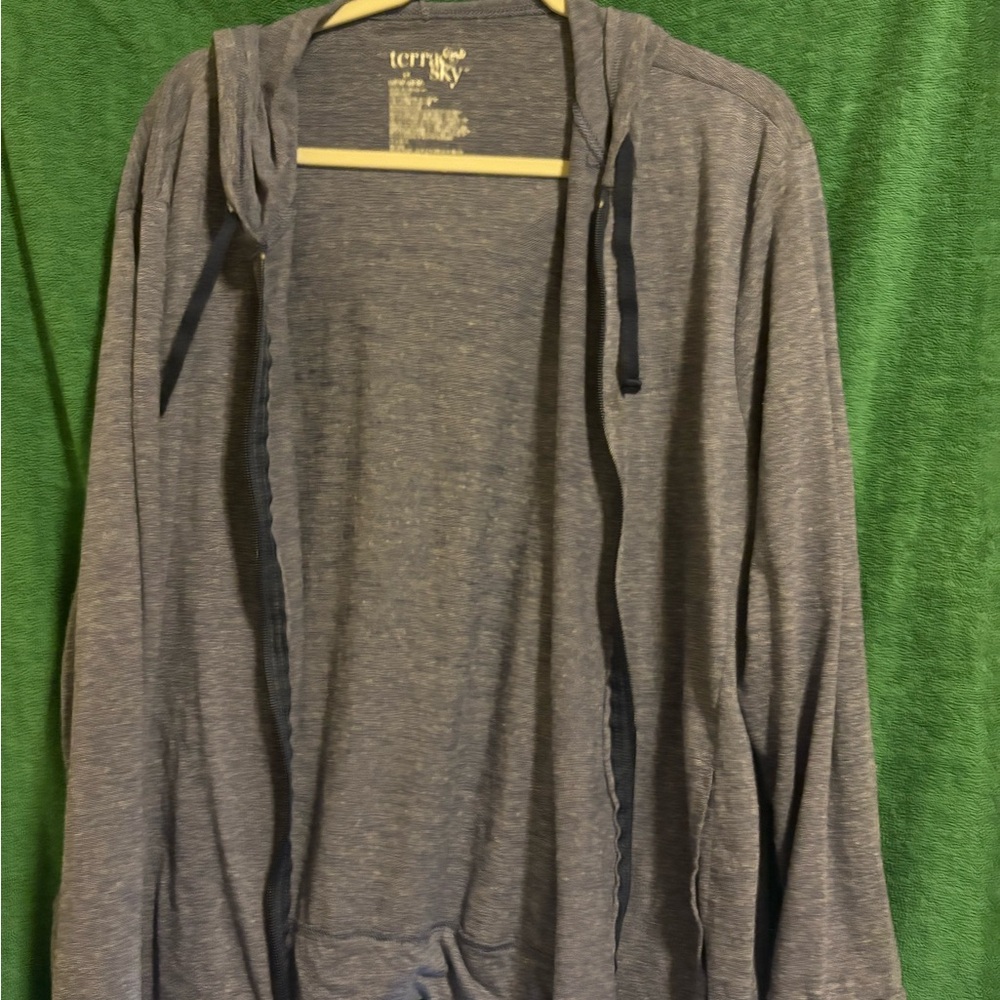 Terra & Sky Heather Gray Men's Cardigan